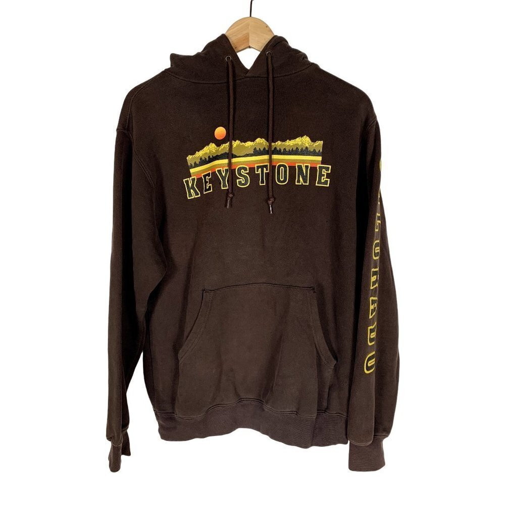 Keystone‎ Colorado Hoodie Mens Small Brown